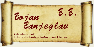 Bojan Banjeglav vizit kartica
